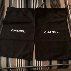 CHANEL SHOES DUST BAGS (pair)